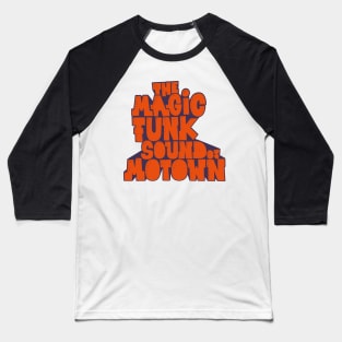 Groove Through Time - Legendary Motown Music Design Baseball T-Shirt